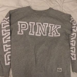 GRAY “PINK” SWEATSHIRT